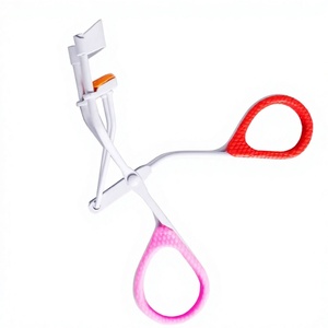 Rizador de Pestañas con Asas Rosadas y Rojas, Herramienta de Belleza para Maquillaje, Rápido, Fácil de Usar en Casa y Salón, para Lifting de Pestañas - Product Image 1