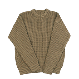 Finch Garment Waffle Knit Sweater Hombres Jacquard Knitwear Winter Cotton Pullover Diseñador Cuello redondo Suéter de punto personalizado - Product Image 6