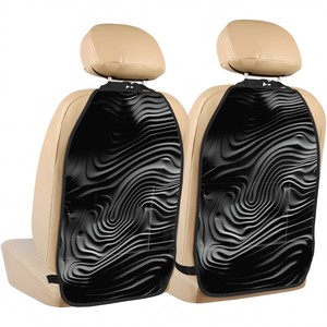 Tapis de protection arrière pour voiture Toyota, 2 pièces, en cuir PVC, anti-coup de pied, accessoire intérieur moderne toutes saisons - Product Image 5