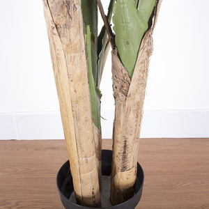 Grand arbre bananier tropical artificiel en pot, aspect réaliste, en plastique et tissu brillant, hauteur 80-280 cm, pour aménagement paysager et mariages - Product Image 4