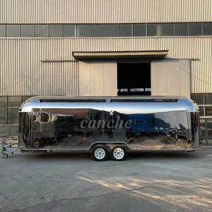 Carrito de Comida de Doble Eje Estándar Europeo, Camión de Comida de Acero Inoxidable de 7 m, Remolque de Comida Móvil para Exteriores - Product Image 4