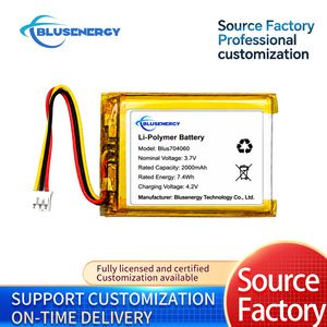แบตเตอรี่ลิเธียมโพลิเมอร์ 3.7V 2000mAh รุ่น 704060 แบบชาร์จได้ พร้อมขั้วต่อ สำหรับอุปกรณ์ติดตาม GPS และอุปกรณ์สวมใส่ - Product Image 4