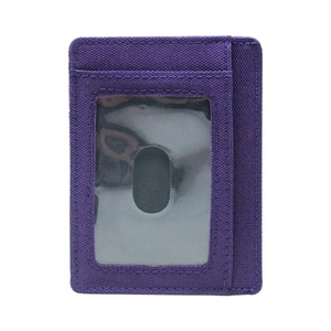 Boshiho Hot Sell Customized Logo <b>RFID</b> <b>Blocking</b> Slim Card Holder Bifold Vegan Card Holder Eco Friendly <b>Wallet</b> Recycle Card Holder - Product Image 1