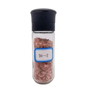 Botella de vidrio para especias, triturador de pimienta y sal, 100ml