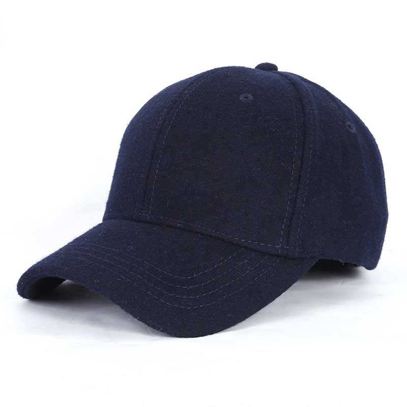 Warm Winter Wool Baseball Hats for Men Fashion Comfort