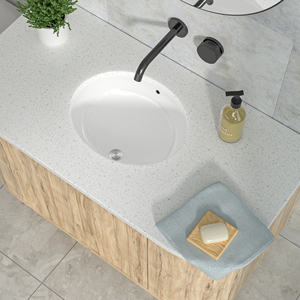 <span class=keywords><strong>Lavabo</strong></span> de cerámica ovalado de 19,6 "x 16" integrado en el <span class=keywords><strong>baño</strong></span> del hotel Balcón <span class=keywords><strong>Lavabo</strong></span> ovalado <span class=keywords><strong>Lavabo</strong></span> de cerámica integrado - Product Image 2