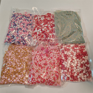 Youyu - Décorations de gâteau <span class=keywords><strong>licorne</strong></span> - Perles scintillantes dorées - Fleurs roses - Bonbons en forme de cœur - Perles comestibles - Écologiques - Product Image 2