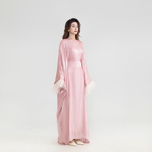 <span class=keywords><strong>Robe</strong></span> <span class=keywords><strong>longue</strong></span> ouverte de bonne qualité à <span class=keywords><strong>la</strong></span> mode Cardigan d'été <span class=keywords><strong>Robe</strong></span> musulmane élégante - Product Image 2