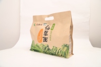 Sachet à fond plat transparent imprimé sur mesure pour emballage de pain, résistant à l'humidité, pour toasts, pains et produits de boulangerie