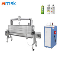 Etiquette pour bouteille de vapeur 2450A Tunnel thermorétractable Etiquette automatique pour bouteille de verre cylindrique Fruit Noix de coco avec générateur de vapeur
