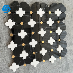 Tuile de mosaïque en marbre blanc de pierre naturelle de fleur d'art de bon <span class=keywords><strong>prix</strong></span> - Product Image 6