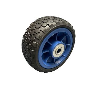 Rueda de espuma de poliuretano sólida de 6 pulgadas con banda de rodadura firme y resistente al desgaste para carrito de camping - Product Image 1