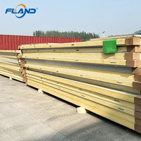 Panneau isolant en polyuréthane de haute qualité Fland PIR panneau sandwich isolé rigide panneau de chambre froide en mousse certifié NSF