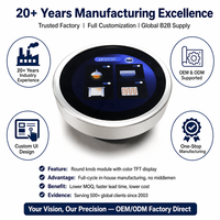 Neuester kunden spezifischer Touch Square Circular TFT LCD-Bildschirm des Herstellers Digitaler Farbbild schirm