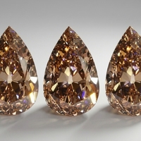 Chenjing - Diamantes Cultivados en Laboratorio con Corte Pera Champagne de 0.5ct a 1ct, Venta al por Mayor, HPHT CVD para Joyería