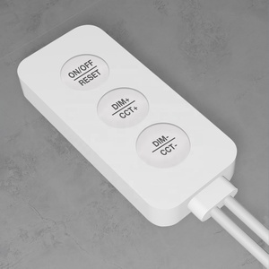 Gledopto LED Strip <strong>Light</strong> Kit Zigbee 12V RGB+CCT Led Controller Kit <strong>Dimmer</strong> <strong>With</strong> 3-Button <strong>Remote</strong> Led Strip <strong>Light</strong> - Product Image 1