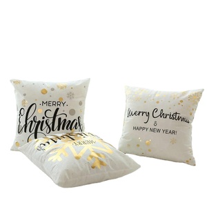 Decorazioni natalizie per la casa 45x45cm <span class=keywords><strong>buon</strong></span> <span class=keywords><strong>natale</strong></span> cotone lino federa Xmas Navidad decorazione <span class=keywords><strong>buon</strong></span> anno regali Natal - Product Image 2