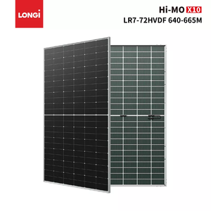 LR7-72HVDF Hi-MOX10พลังงานแสงอาทิตย์665วัตต์แบบสองหน้าระบบพลังงานแสงอาทิตย์ hjt N-Type hbipv สีดำล้วน - Product Image 6