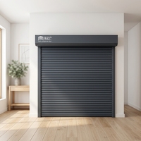 Puerta de Garaje Seccional de Aluminio Eléctrica con Sensor Fotoeléctrico de Seguridad, Puerta de Estacionamiento Residencial con Elevación Automática