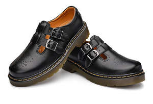 Nouvelles chaussures décontractées en cuir rétro respirantes, chaussures élégantes à semelle épaisse, chaussures en cuir d'extérieur, hauteur accrue - Product Image 5