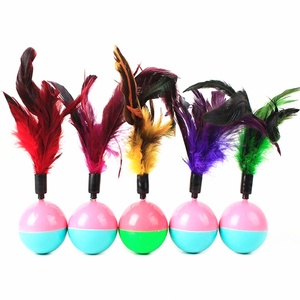 Juguete masticable transfronterizo <span class=keywords><strong>de</strong></span> PVC para <span class=keywords><strong>gatos</strong></span> y perros con palo <span class=keywords><strong>de</strong></span> plumas <span class=keywords><strong>de</strong></span> pollo para autoentretenimiento y alivio del aburrimiento - Product Image 1