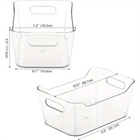 Bestverkochte transparante plastic Yuanbao-vormige stapelbare draagbare enkellaags groente- en fruitorganizer voor de koelkast
