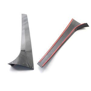 Alerón Lateral Trasero para Skoda Kodiaq, Panel Decorativo de Plástico ABS, 2016-2020, Negro Brillante, Fibra de Carbono - Product Image 2