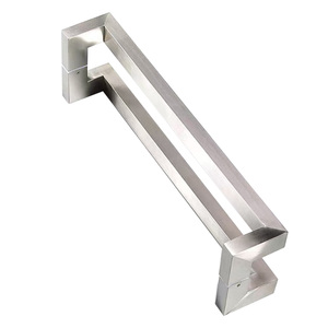 Espejo de pulido moderno personalizado lijado negro oro redondo Acero inoxidable 201 304 tirador de puerta de vidrio principal Exterior - Product Image 3