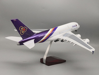 Modèle d'avion en résine Airbus A380 Thai Airlines 1/160 Scale Diecast Engines Business Gift Folk Art