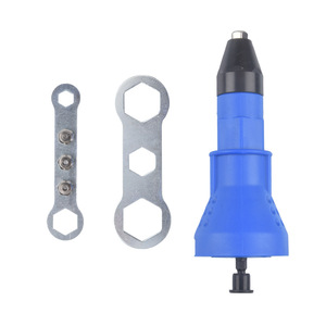 Adaptateur de pistolet à rivets électrique ZHCY bleu pour perceuse électrique, rivets aveugles en acier rapide HSS - Product Image 1
