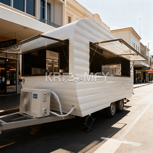 Remorque mobile avec cuisine complète, fenêtre de service commerciale, chariot à café, camion de restauration pour bubble tea - Product Image 2