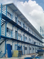 Maison préfabriquée en acier durable et légère, type K, installation rapide pour les dortoirs des travailleurs, utilisation en construction modulaire