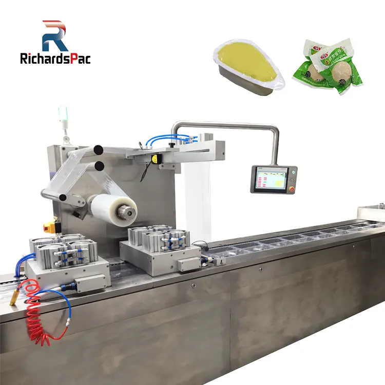 Geavanceerde Thermovormende Verpakkingsmachine Voor Dadels Kaasvlees Biefstuk Worst Spek Vlees Bal Eieren Jerky Vlees Vlees