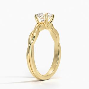 Anillo de Compromiso Romántico de Oro con Diamantes Brillantes, Estilo Clásico, Anillo de Propuesta de Matrimonio, Regalo de Joyería para Mujer - Product Image 1