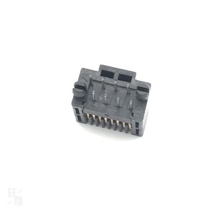 Cổng kết nối RJ45 <span class=keywords><strong>8P8C</strong></span> <span class=keywords><strong>PCB</strong></span>, đầu nối đực, mạ vàng đen, giắc cắm Ethernet, ứng dụng mạng công nghiệp, âm thanh, video - Product Image 2