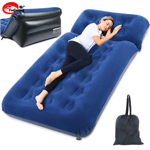 Dual air mattress adjustable back comfortable portable leak proof air mattress with storage bag suitable for family camping trip