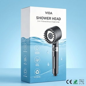 Ensemble <span class=keywords><strong>de</strong></span> <span class=keywords><strong>douche</strong></span> massant 4-en-1 haute <span class=keywords><strong>pression</strong></span> à économie d'eau, 3 modes réglables, avec bouton d'arrêt rapide, <span class=keywords><strong>pour</strong></span> salle <span class=keywords><strong>de</strong></span> bain - Product Image 1