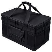 Sac de rangement tactique de camping 57L - Vert olive, polyester imperméable, fermeture éclair, pliable, sac fourre-tout utilitaire, porte-hache, pique-nique en plein air