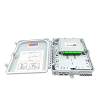 Boîtier de distribution optique Kexint FTTH intérieur/extérieur SC 12 ports PC+ABS 8 fibres à montage mural
