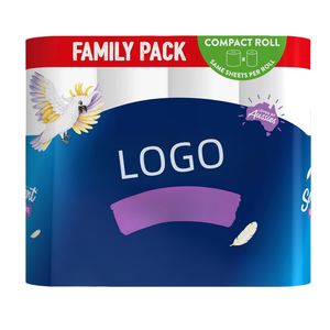 لفائف ورق تواليت فاخرة ثلاثية الطبقات من لب الخيزران - صديقة للبيئة وغير مسببة للحساسية للبشرة الحساسة - تعبئة بالجملة - Product Image 2