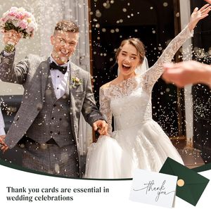 Goefun 144 Cartes de <span class=keywords><strong>Remerciement</strong></span> avec Enveloppes, Lot en Gros 4x6, Notes Vides Vertes pour Mariage, Baby Shower, Bridal Shower, <span class=keywords><strong>Funérailles</strong></span> - Fabriqué en Chine - Product Image 6