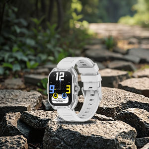G18 Smartwatch Quadratisches Lederarmband TFT-Display IP68 GPS-Tracking Bewegungsüberwachung für App-Gesundheitsüberwachung Anrufe Annehmen - Product Image 1