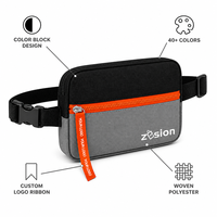 Sac banane personnalisé pour salon professionnel, sac de taille promotionnel recyclé, sac de festival, sac ceinture, cadeau d'entreprise, vente en gros OEM