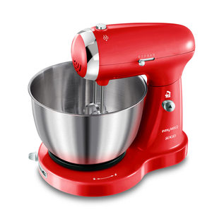 Batidora de pie Sogo EasyMix de 5 velocidades con tazón de acero inoxidable, batidora de cocina roja - Product Image 1