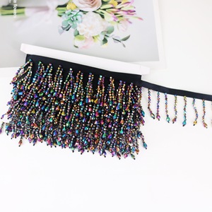 Bán Buôn Handmade Đính Cườm Pha Lê Tua Mặt Dây Chuyền Ren Tua Chiếu Sáng Rèm Hat Khiêu Vũ Trang Phục Phụ Kiện Thời Trang - Product Image 5