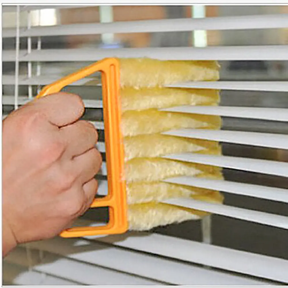 Strumenti per la pulizia della casa lavabili spazzola per tende veneziane in microfibra spazzola per la pulizia delle finestre portatile kitchen