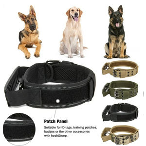 Kerah nilon taktis tanpa tarik anjing pelatihan nilon dapat disesuaikan untuk kontrol tarik dengan d-ring logam untuk anjing besar sedang <span class=keywords><strong>Multi</strong></span> Warna - Product Image 4