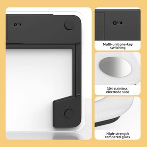 ميزان ذكي جديد يعمل بالبطارية بسعة 180 كجم مع واي فاي لقياس مؤشر كتلة الجسم والدهون للاستخدام الشخصي في الحمام - Product Image 3