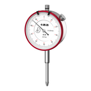 Casillas Dial Indicator 0-20mm 0.01mm Accuracy Mechanical Pointer <b>Gauge</b> Stainless Steel <b>Measuring</b> <b>Tool</b> - Product Image 1