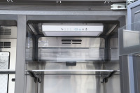 Réfrigérateur électrique double porte en acier inoxydable de 36 pouces, prêt pour l'encastrement, sans givre, écoénergétique, 455 L, pour usage domestique et hôtelier
